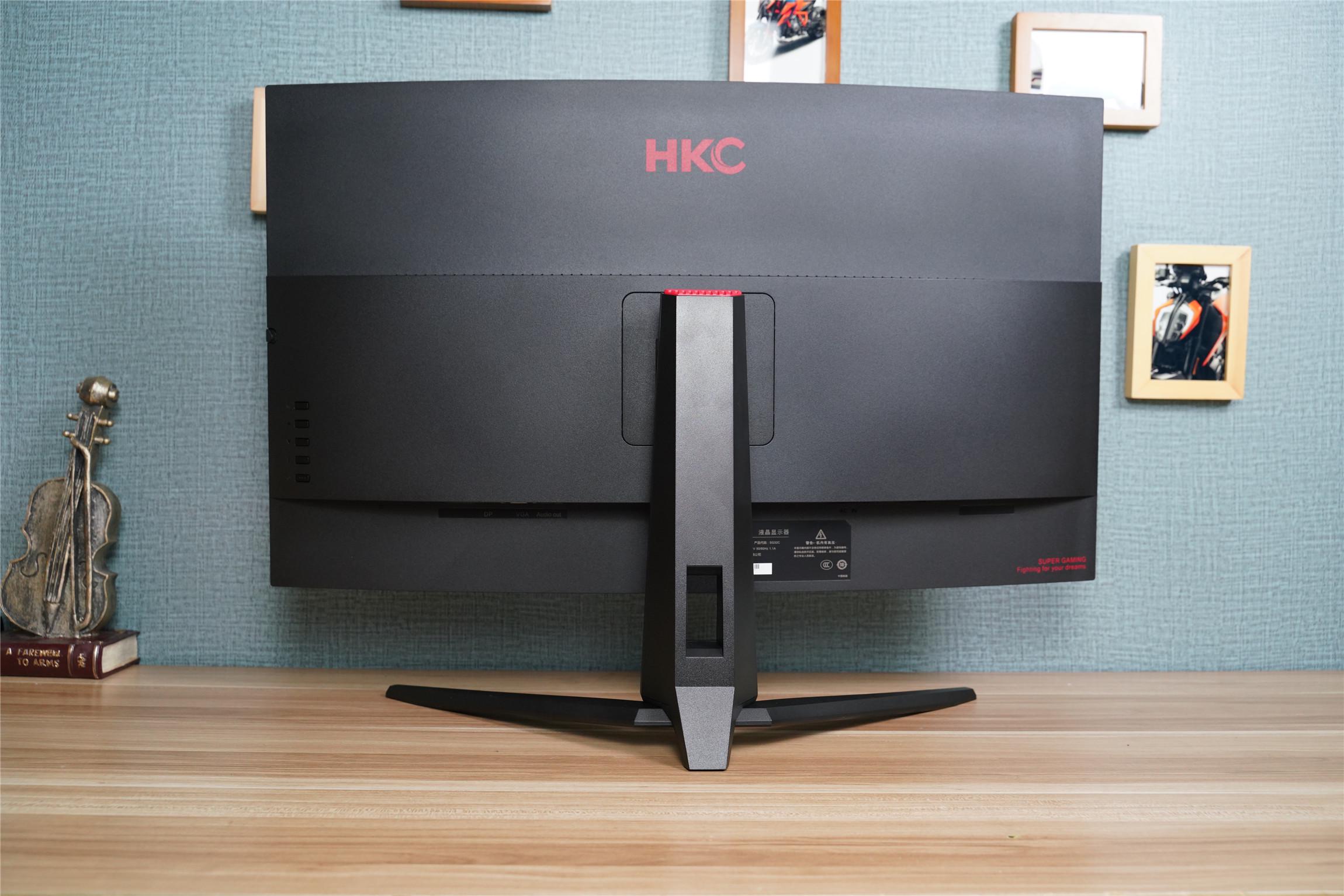 32寸 165hz,千元出头的hkc sg32c曲面电竞显示器值得买