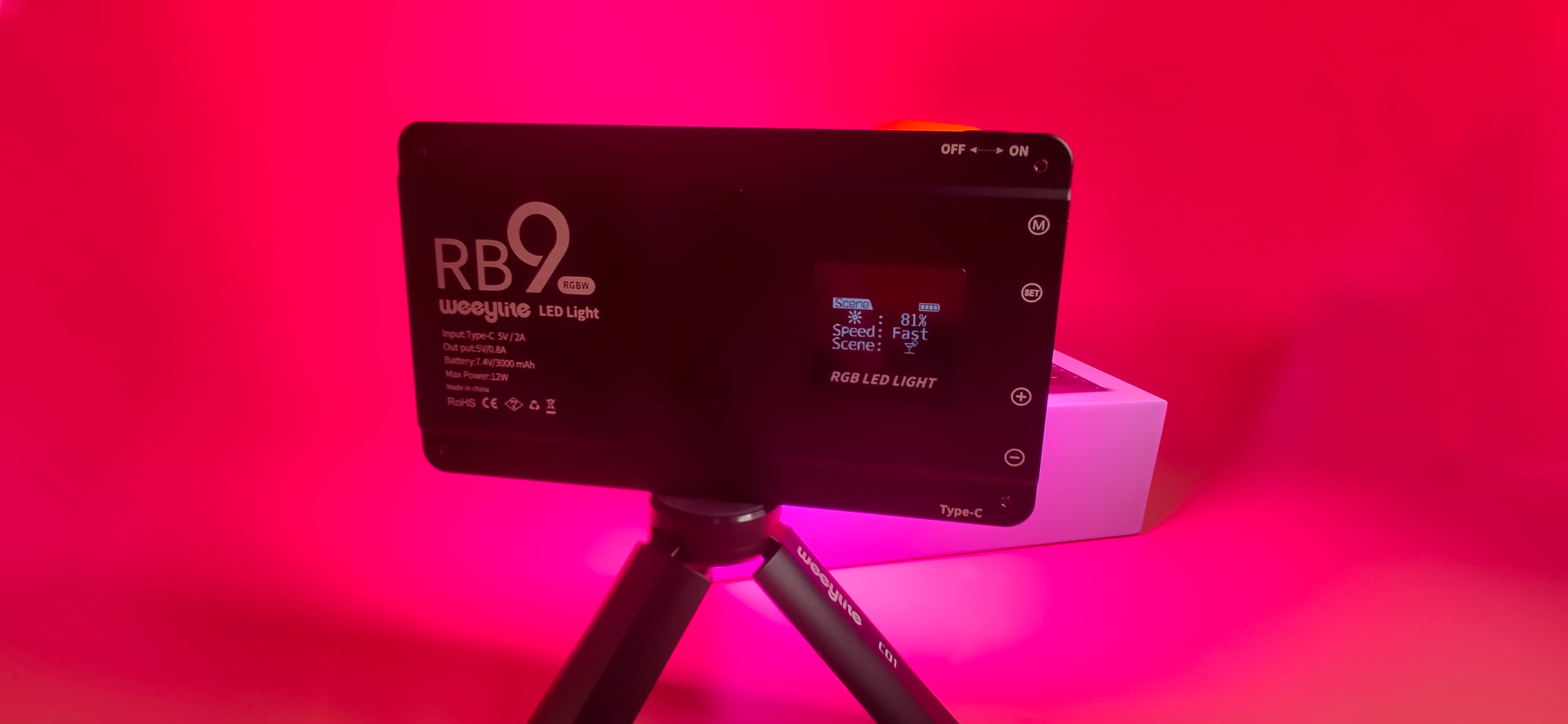 Weeylite RB9 RGB摄影灯：摄影照明专家